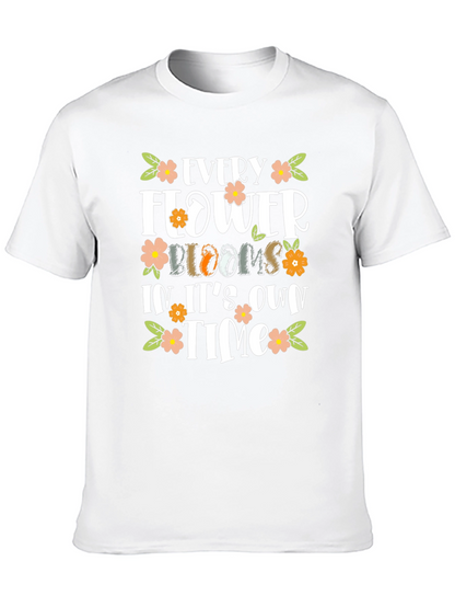Floral Bloom Motivational T-Shirt