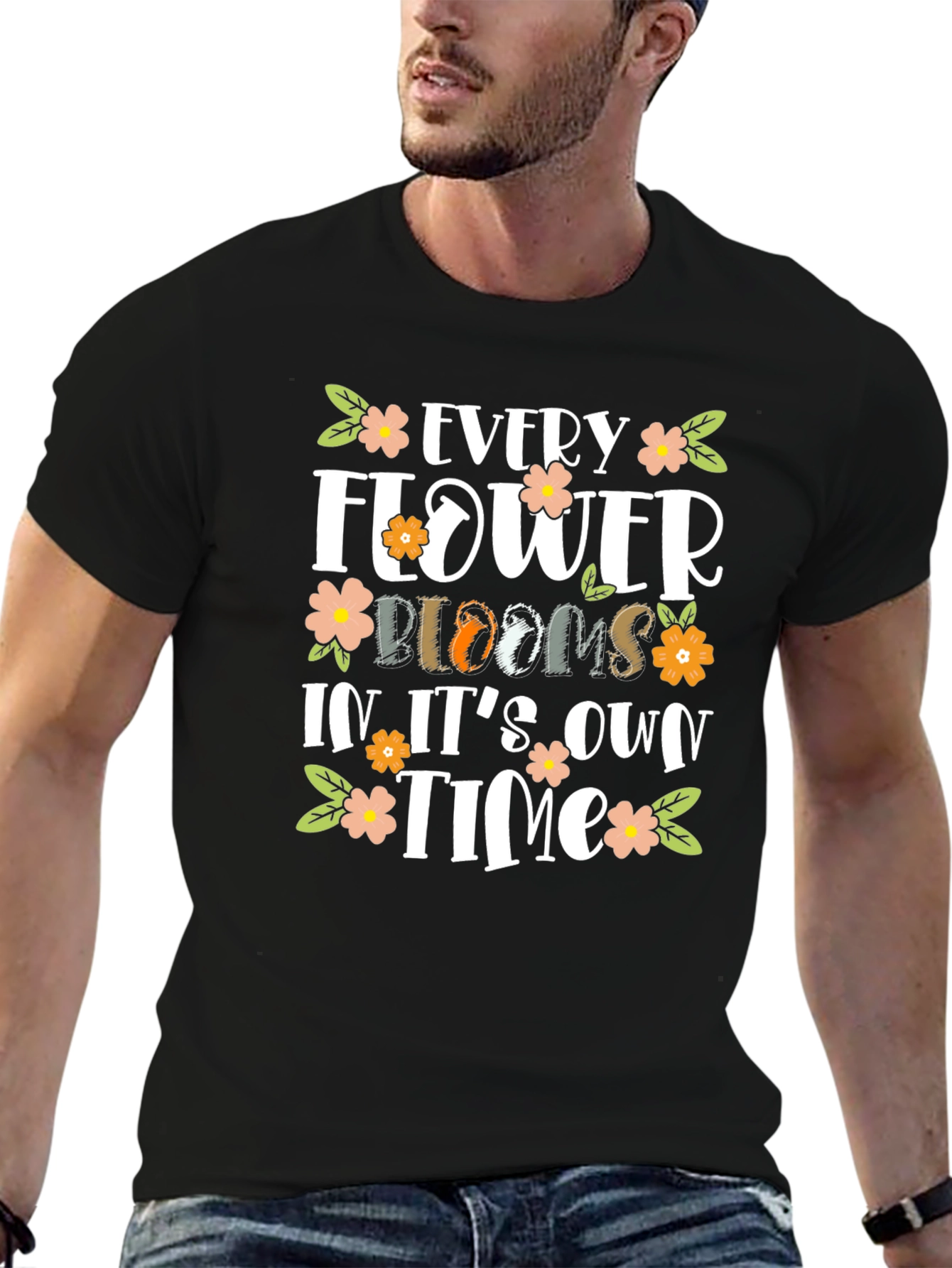 Floral Bloom Motivational T-Shirt
