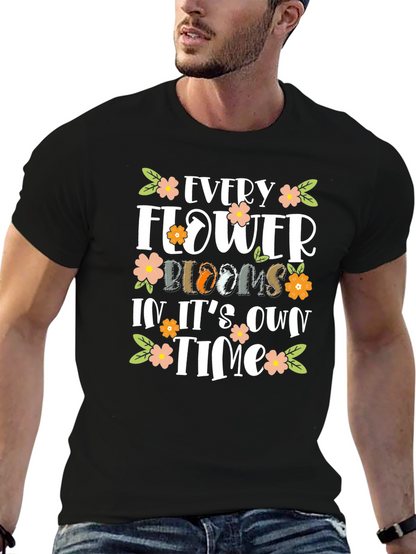 Floral Bloom Motivational T-Shirt
