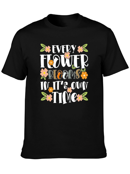 Floral Bloom Motivational T-Shirt