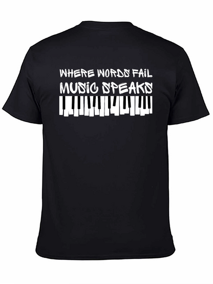 Music Speaks Graphic T-Shirt