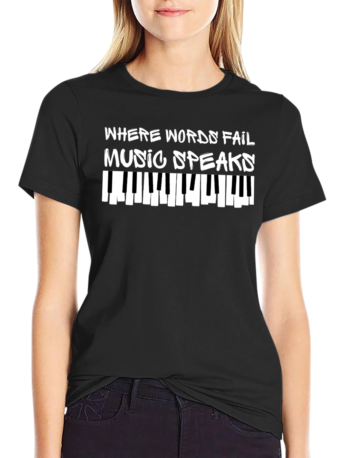 Music Speaks Graphic T-Shirt