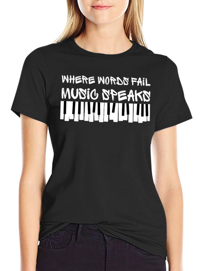 Music Speaks Graphic T-Shirt