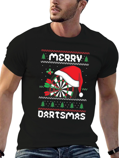 Merry Dartsmas T-Shirt Ugly Christmas Sweater Style