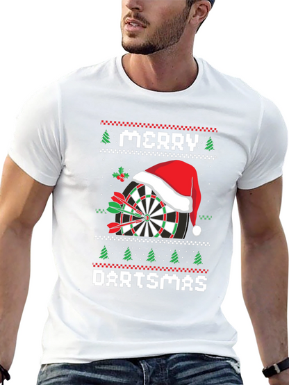 Merry Dartsmas T-Shirt Ugly Christmas Sweater Style