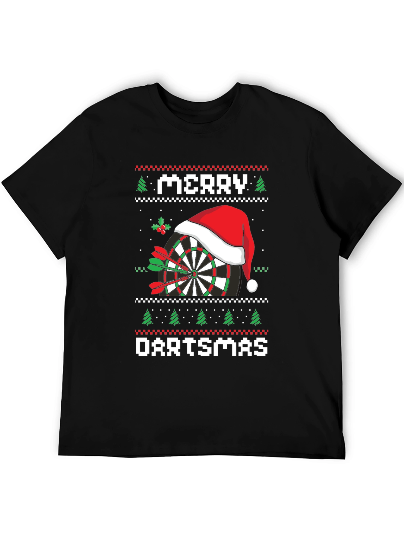 Merry Dartsmas T-Shirt Ugly Christmas Sweater Style