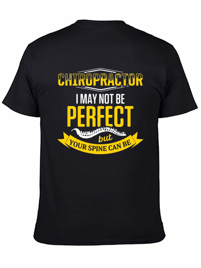 Chiropractor Perfect Spine Black T-Shirt