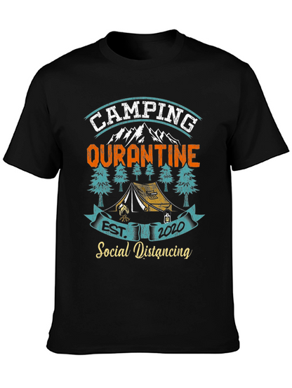 Camping Quarantine Social Distancing Graphic T-Shirt