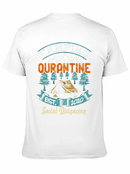 Camping Quarantine Social Distancing Graphic T-Shirt