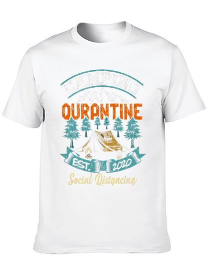 Camping Quarantine Social Distancing Graphic T-Shirt