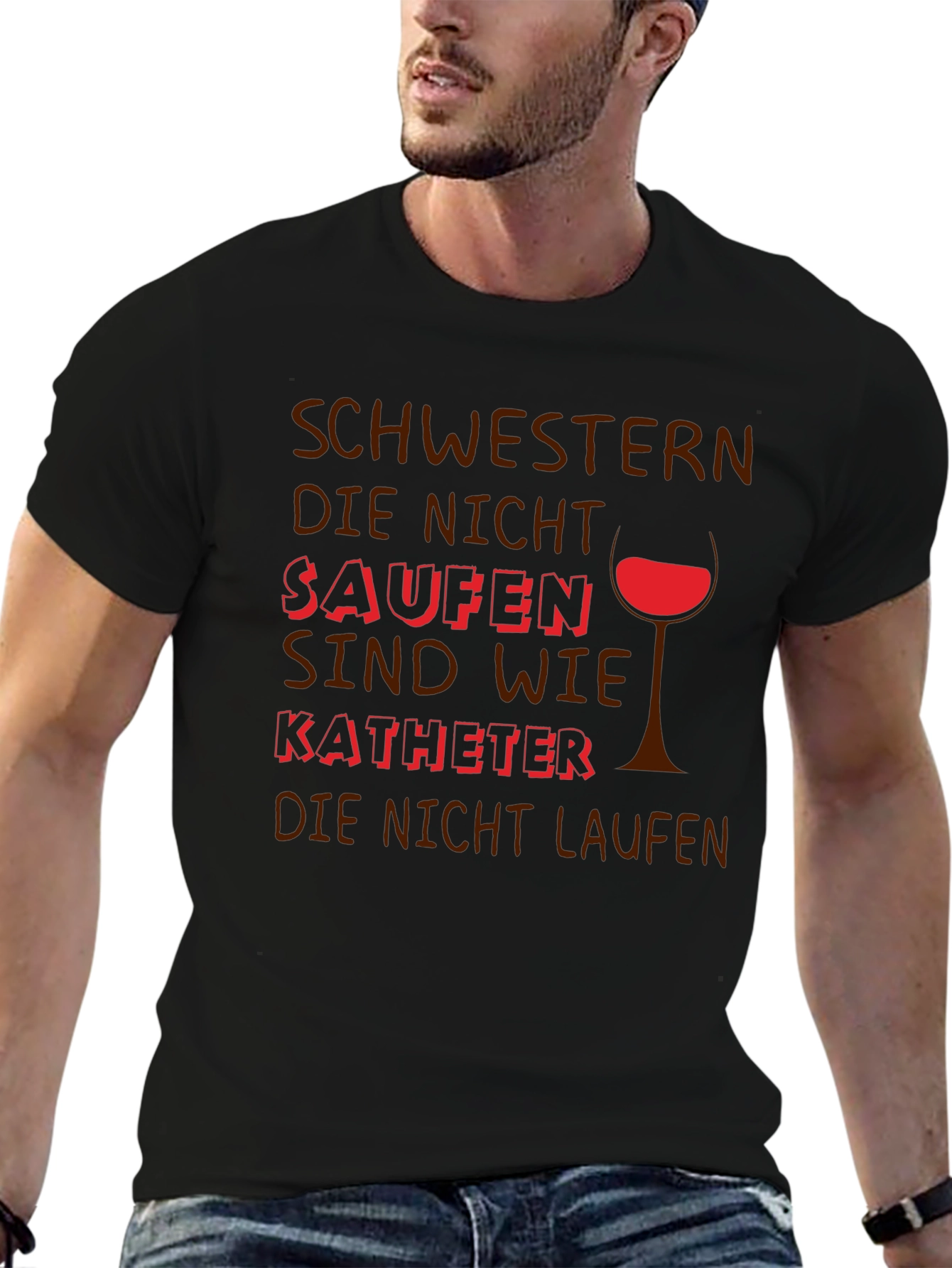 Funny German Drinking T-Shirt: Sisters Who Dont Drink