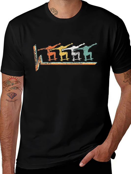 Retro Skateboarder T-Shirt - Cool Vintage Style