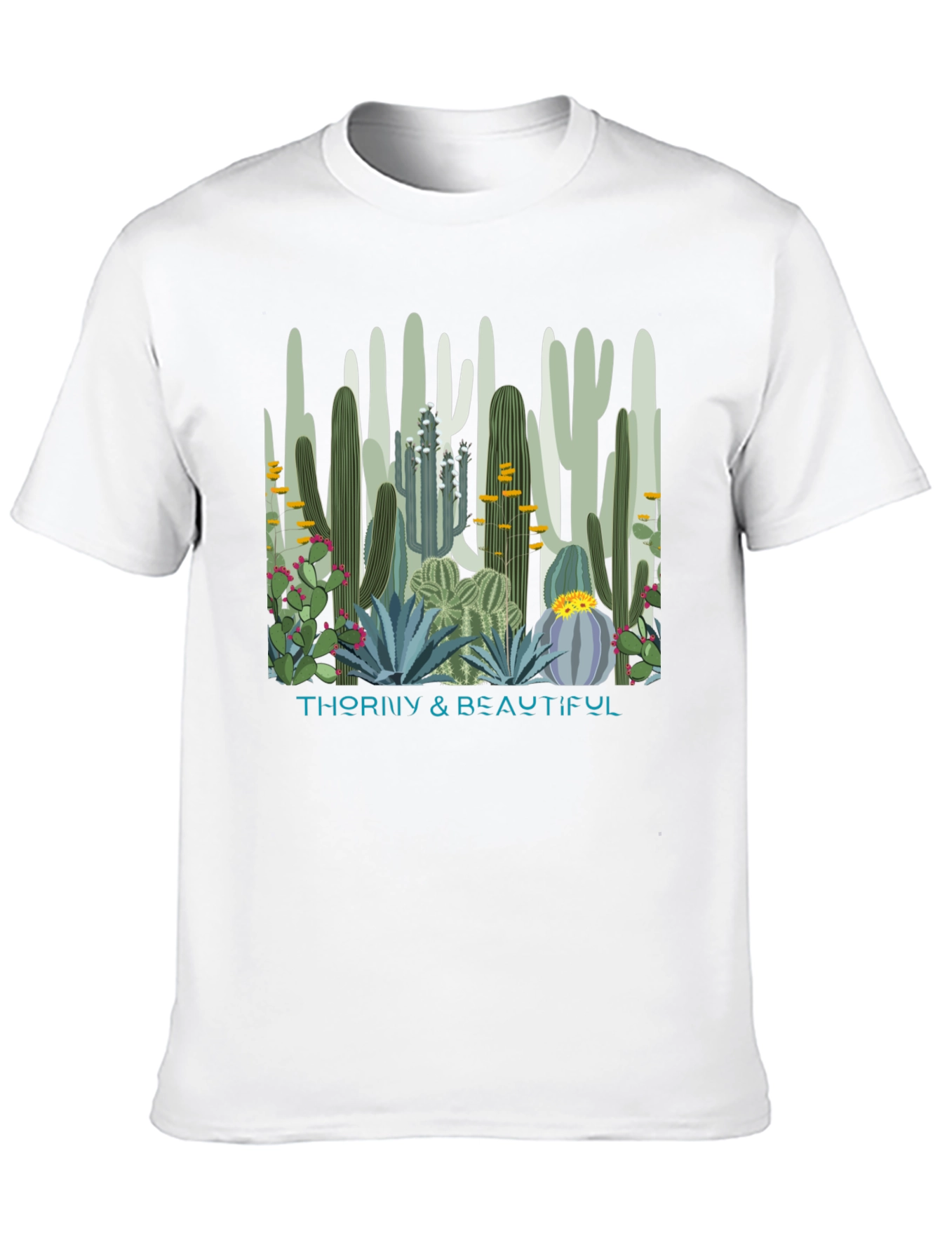Thorny & Beautiful Cactus Graphic T-Shirt