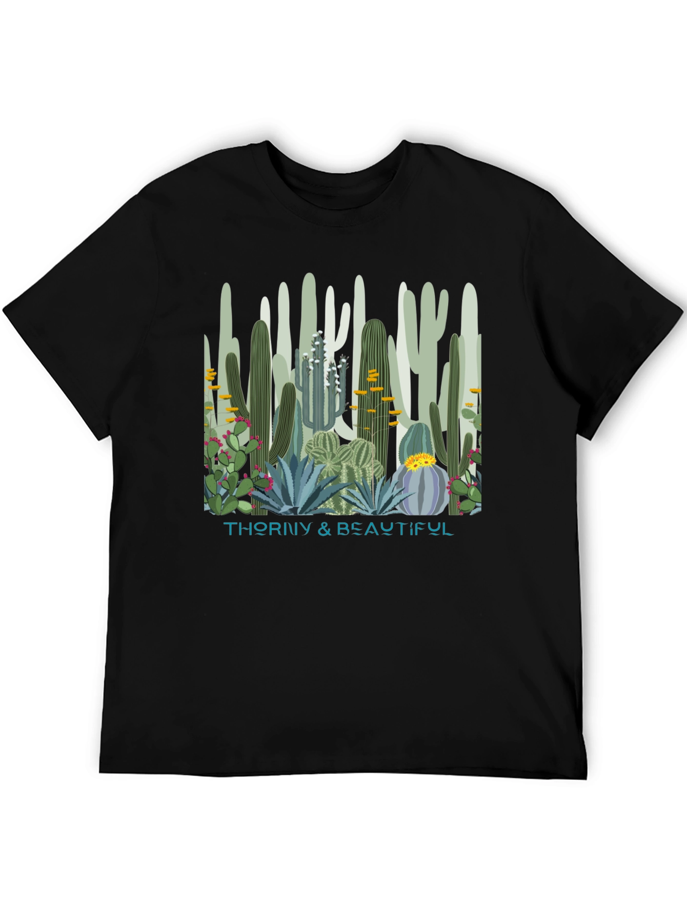 Thorny & Beautiful Cactus Graphic T-Shirt