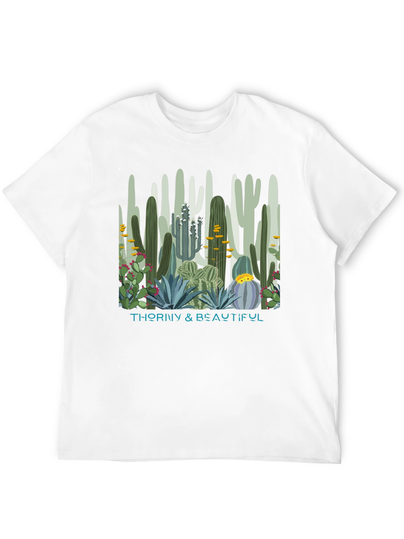 Thorny & Beautiful Cactus Graphic T-Shirt