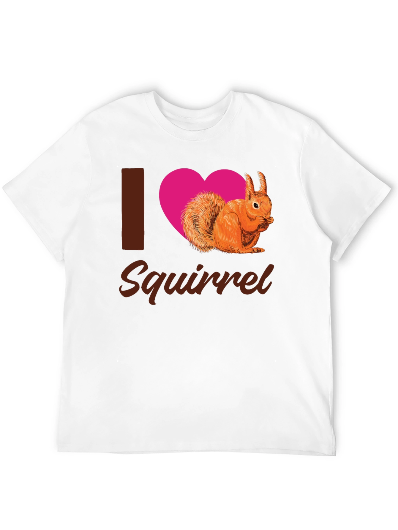 I Heart Squirrel Black T-Shirt