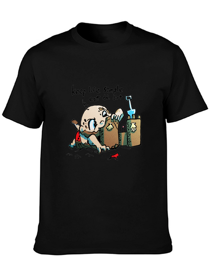 Keep Life Simple - Eat Dirt Black T-Shirt