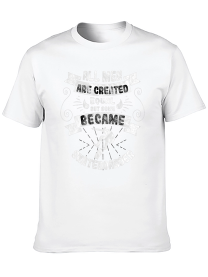 Skateboarder Graphic T-Shirt - All Men Are Created Equal