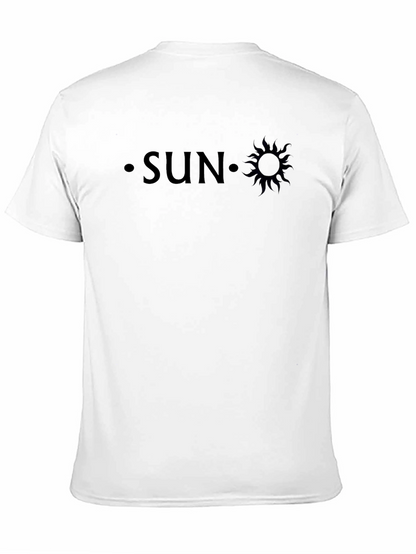 SUN Graphic Tee - Classic Black Crew Neck T-Shirt