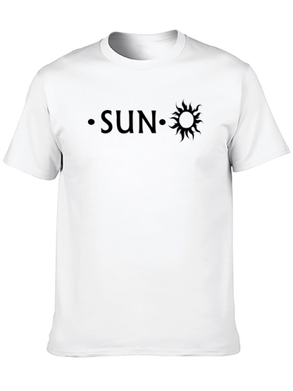 SUN Graphic Tee - Classic Black Crew Neck T-Shirt