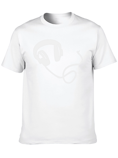 Cool Headphones Graphic Tee - Black