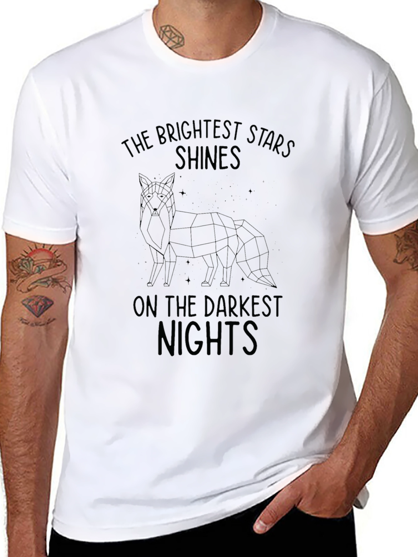 Stars Shine Black Graphic Tee