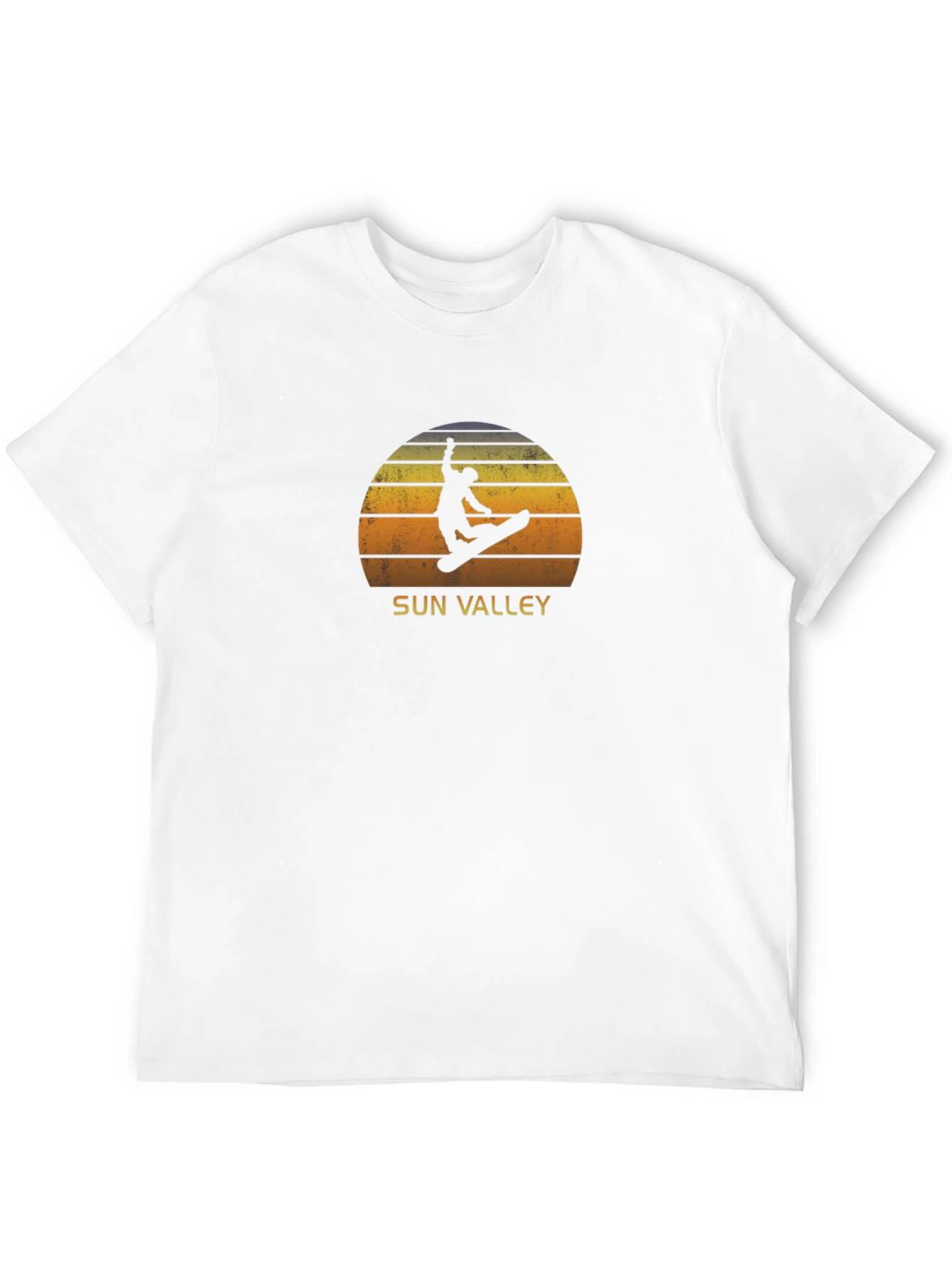Sun Valley Snowboarder Sunset Graphic Tee