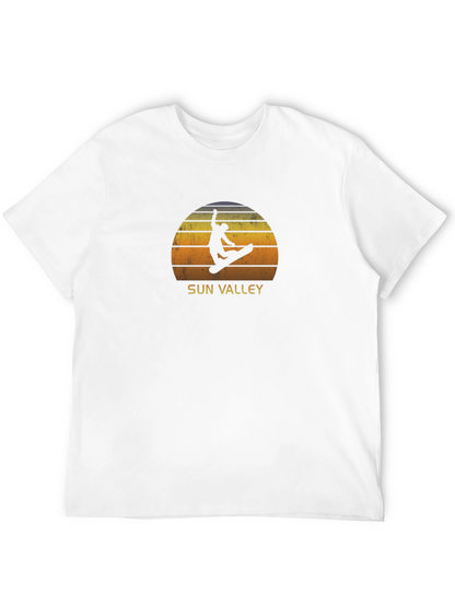 Sun Valley Snowboarder Sunset Graphic Tee