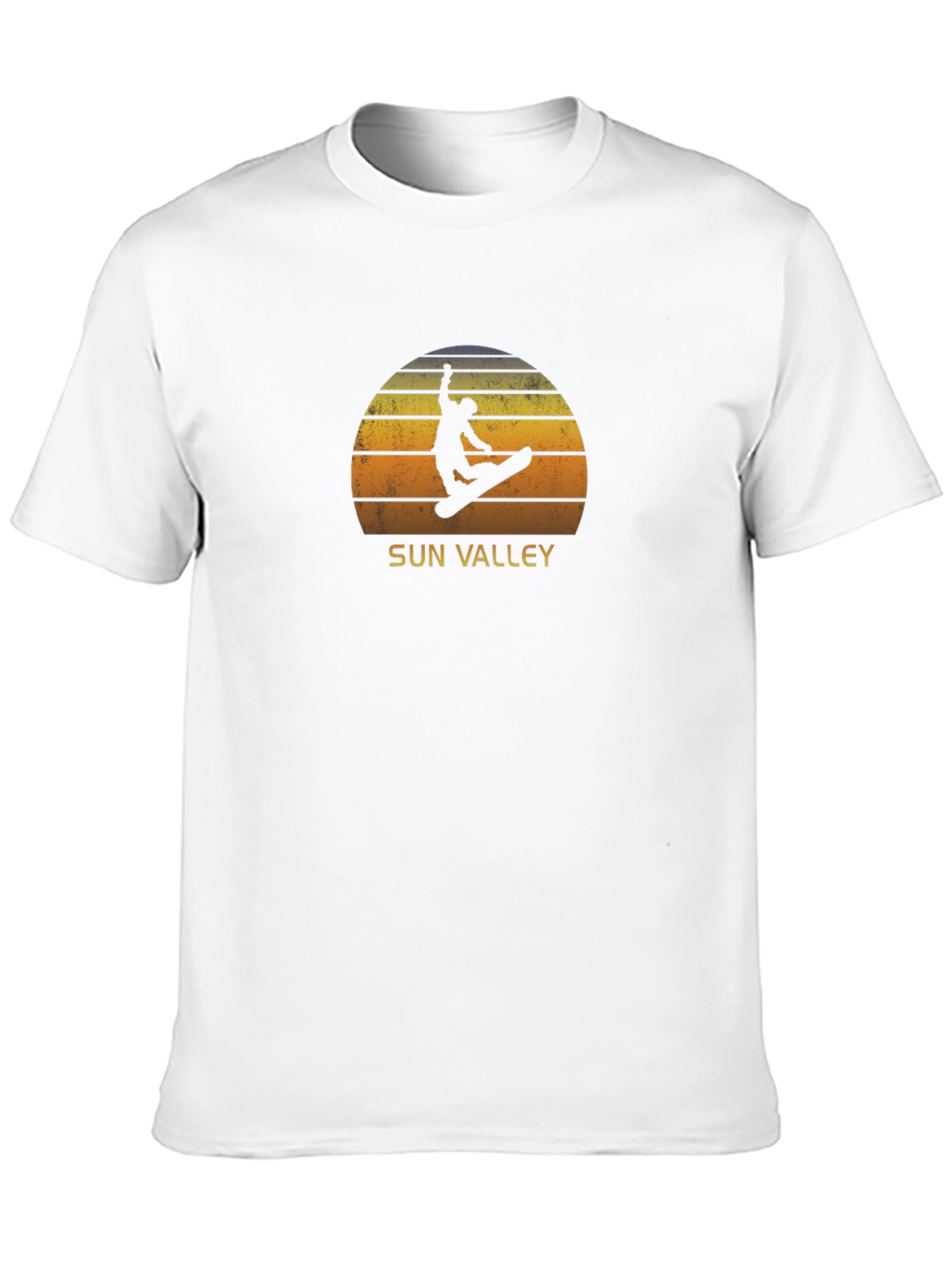 Sun Valley Snowboarder Sunset Graphic Tee