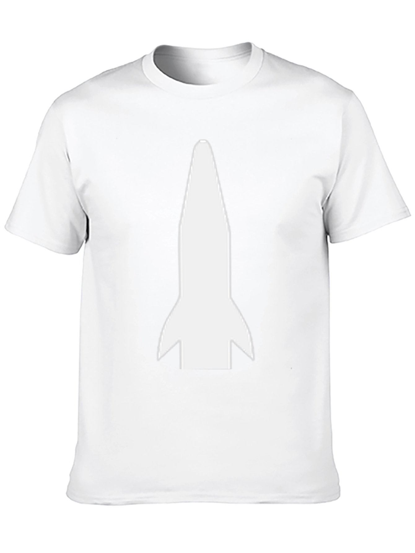Rocket Graphic Tee - Black Cotton Blend Shirt