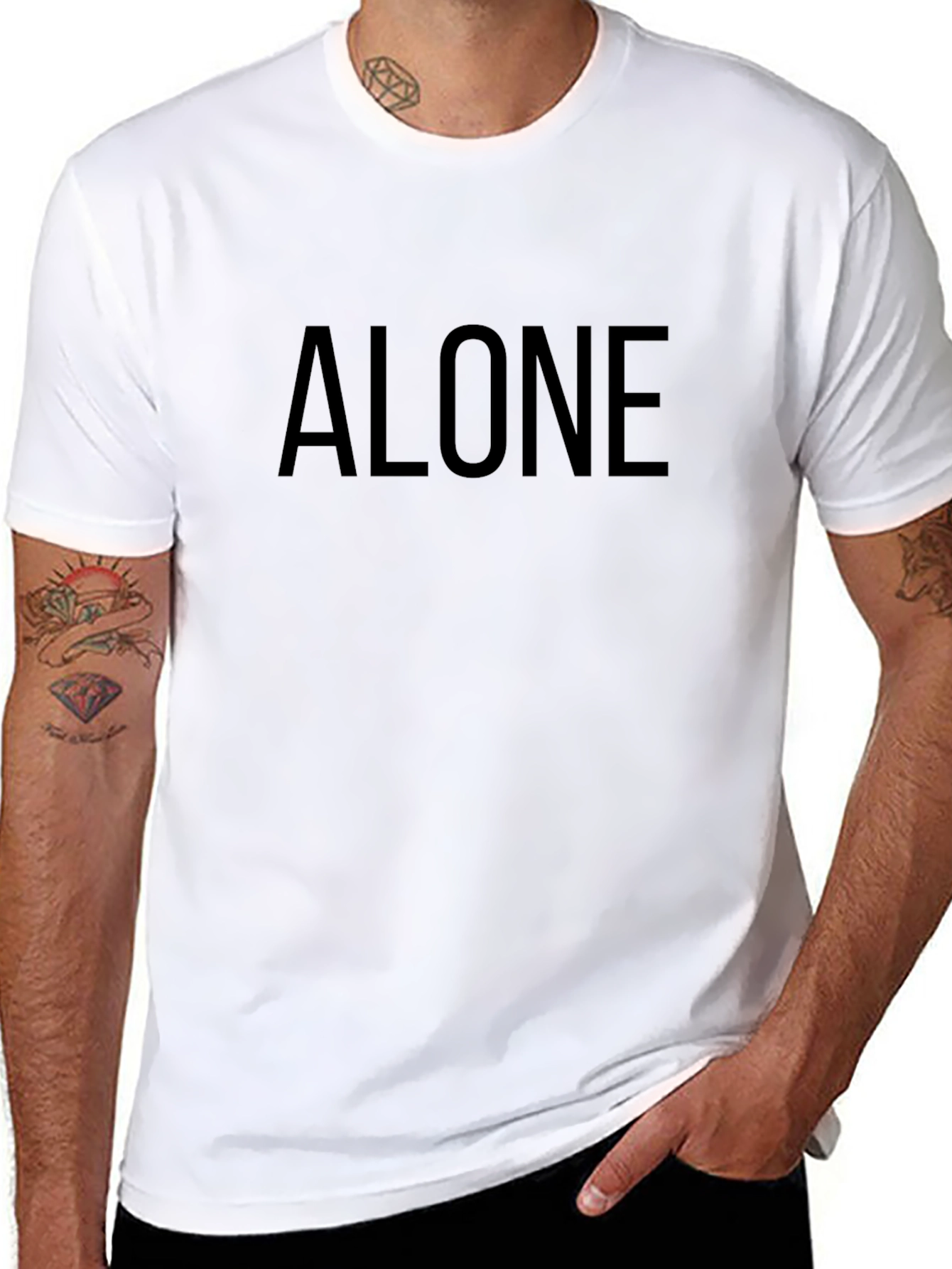 Alone Graphic Tee - Mens Casual T-Shirt