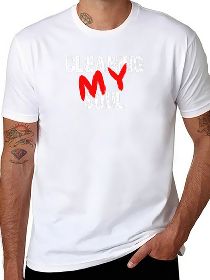 Cleaning My Soul T-Shirt - Grunge Style