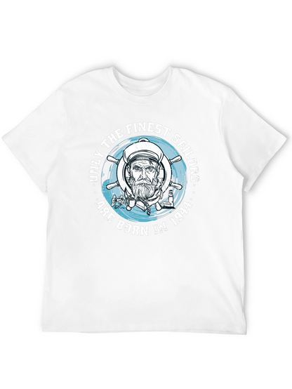 Finest Sailors Born in 1944 Black T-Shirt