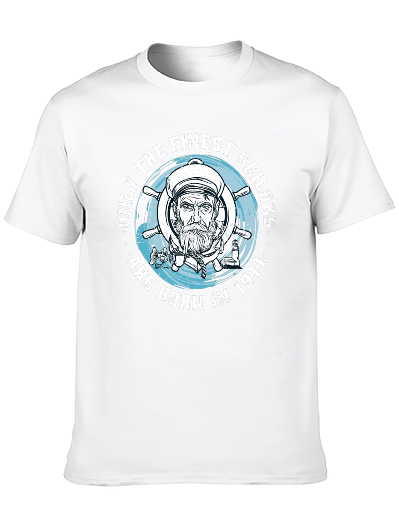 Finest Sailors Born in 1944 Black T-Shirt