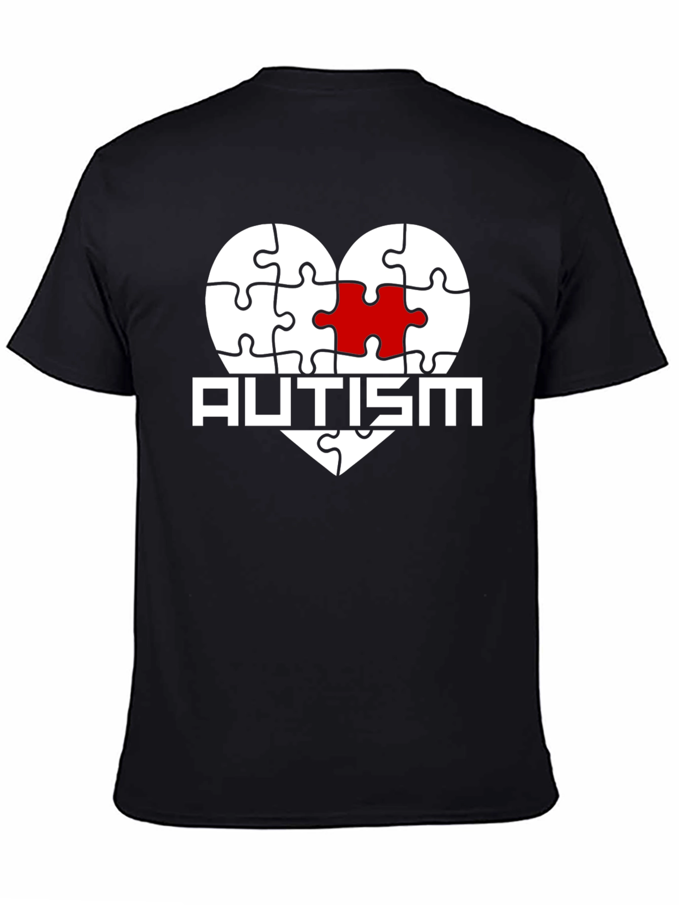 Autism Awareness Puzzle Heart Graphic T-Shirt