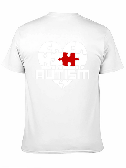 Autism Awareness Puzzle Heart Graphic T-Shirt