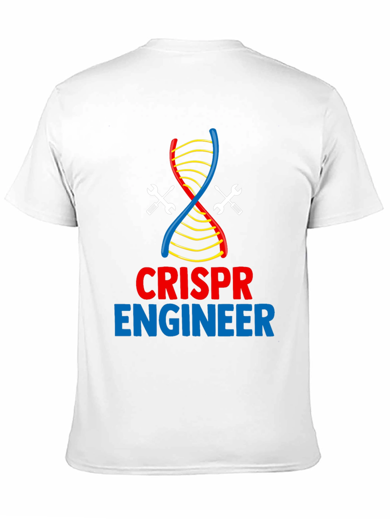CRISPR Engineer T-Shirt - DNA & Wrench Design