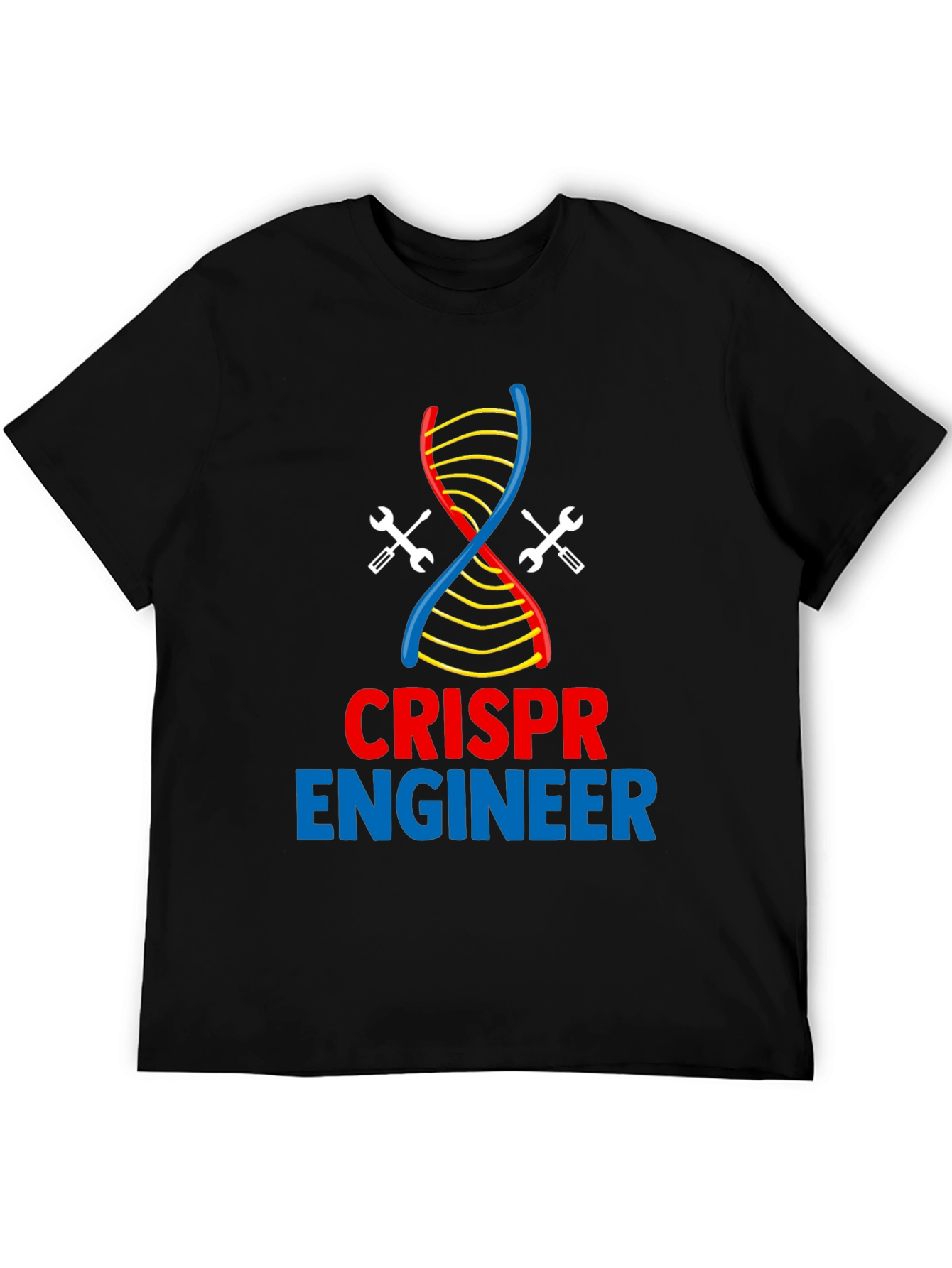 CRISPR Engineer T-Shirt - DNA & Wrench Design