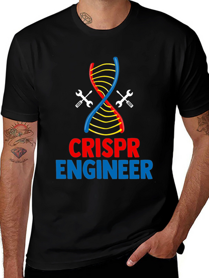 CRISPR Engineer T-Shirt - DNA & Wrench Design