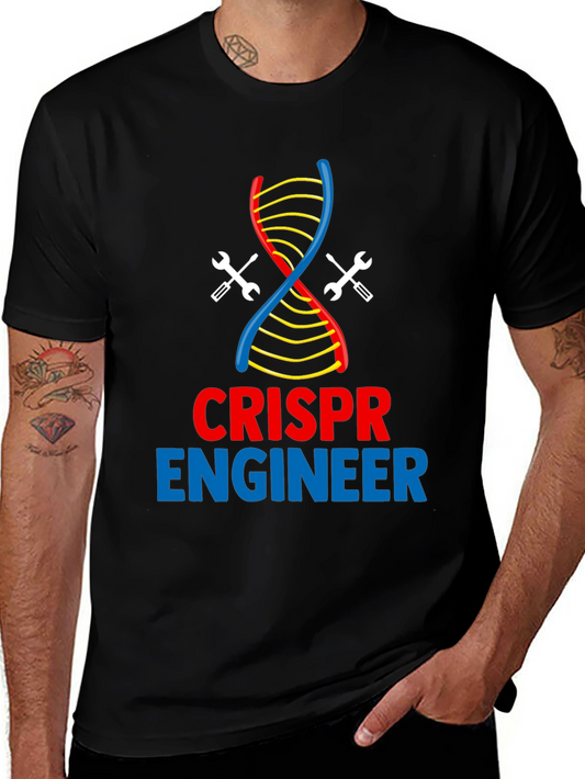 CRISPR Engineer T-Shirt - DNA & Wrench Design
