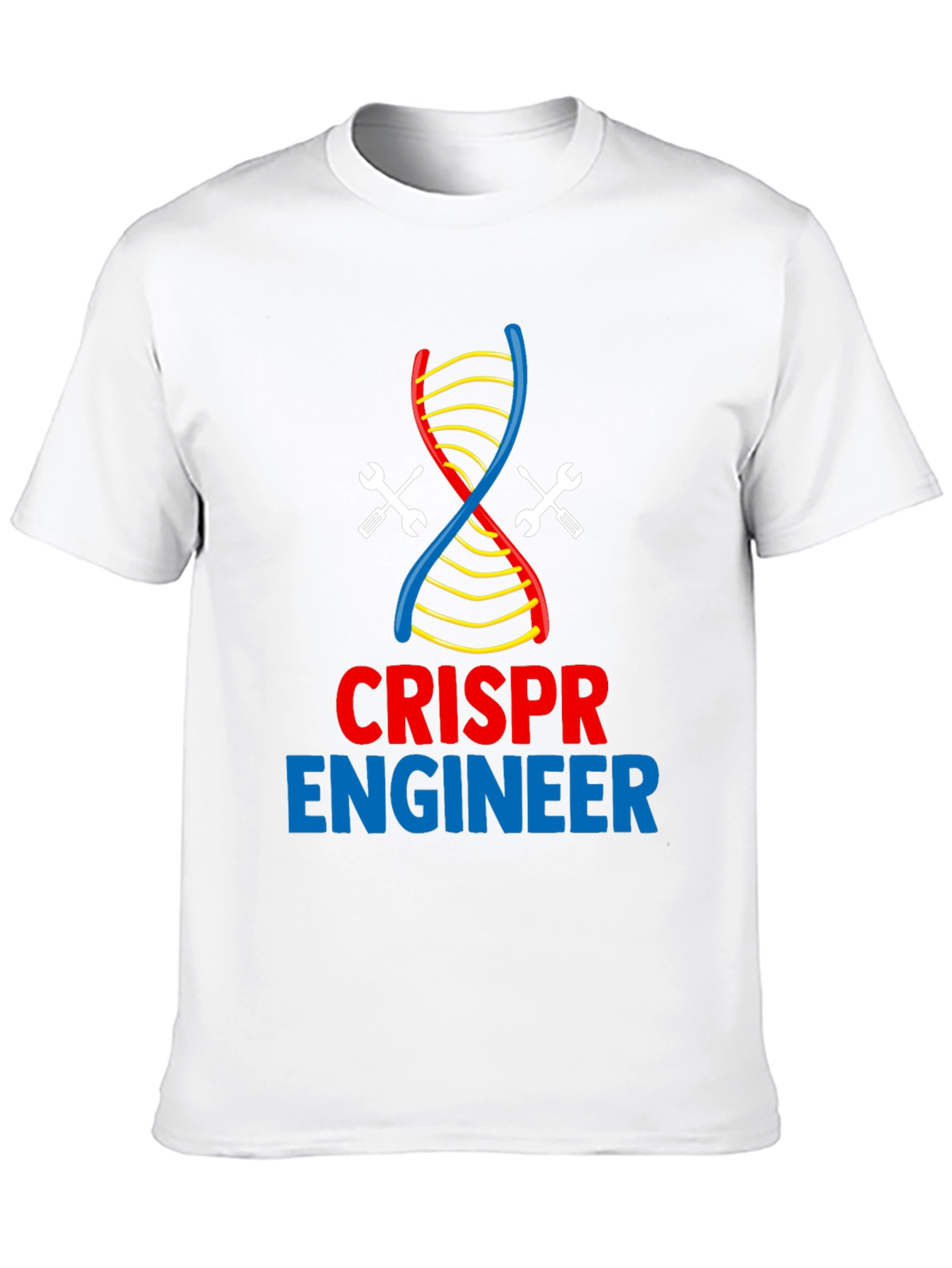 CRISPR Engineer T-Shirt - DNA & Wrench Design