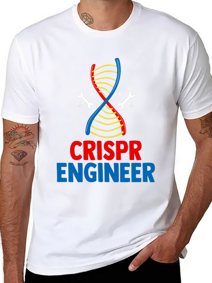 CRISPR Engineer T-Shirt - DNA & Wrench Design