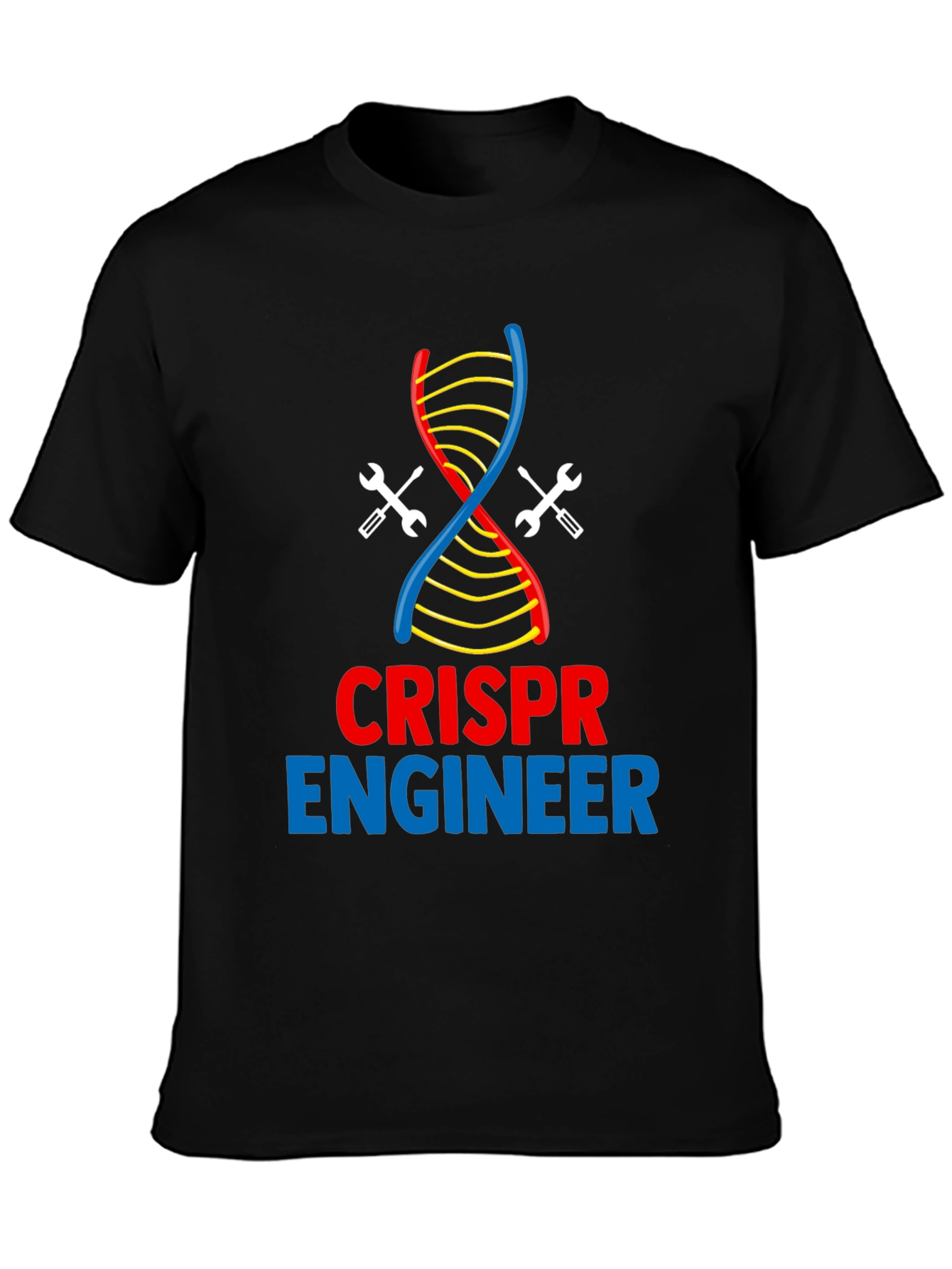 CRISPR Engineer T-Shirt - DNA & Wrench Design