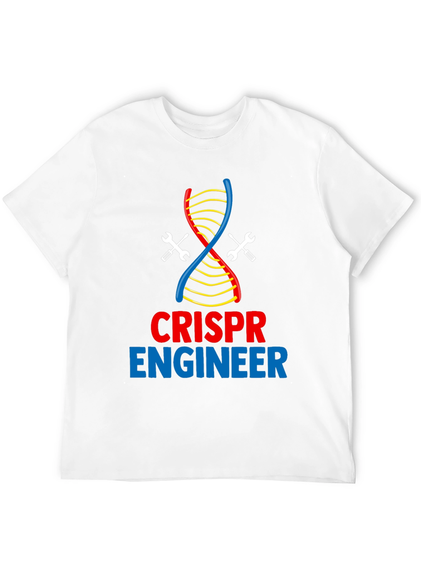 CRISPR Engineer T-Shirt - DNA & Wrench Design
