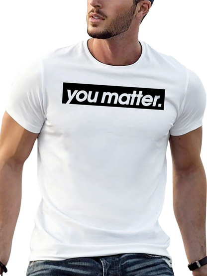 You Matter Black Graphic Tee