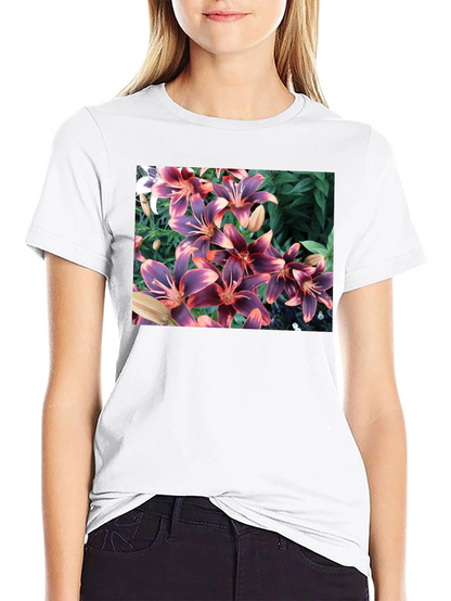 Floral T-Shirt - Unique Lily Design