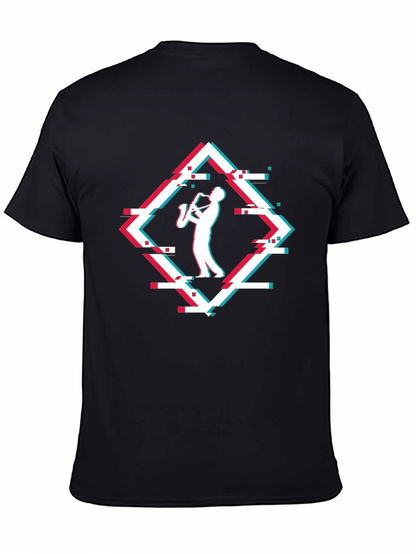 Saxophone Glitch T-Shirt - Music Lover Tee