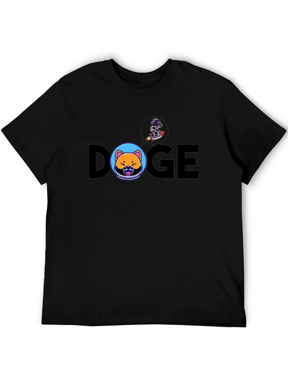 Doge to the Moon Black T-Shirt