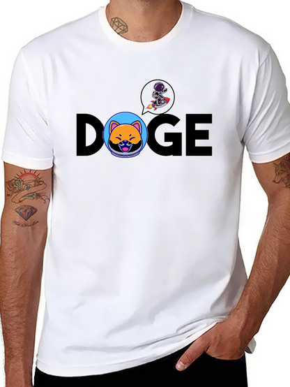 Doge to the Moon Black T-Shirt