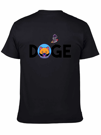 Doge to the Moon Black T-Shirt